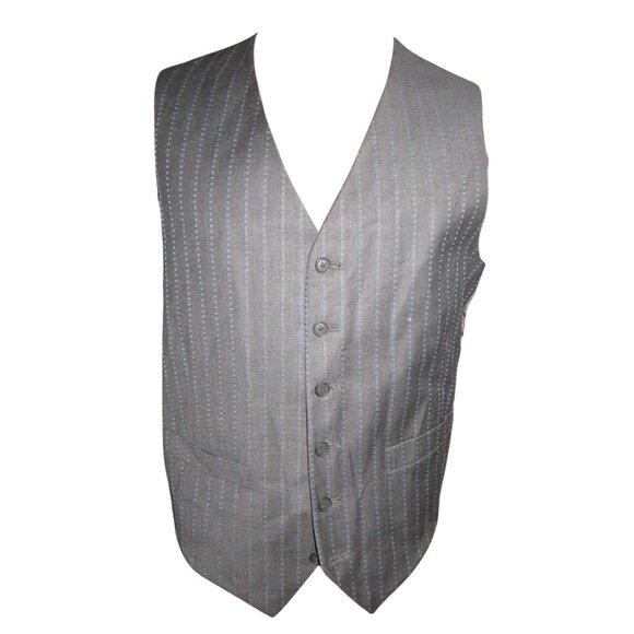 Ted Baker Endurance 3 piece pinstriped wool suit Jacket Pants Vest - Picture 2 of 10